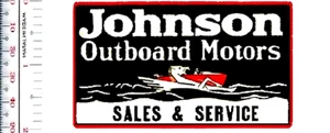 Outboard Motors Johnson Outboard Motors Sales & Service Patch NO TARIFF - Picture 1 of 1