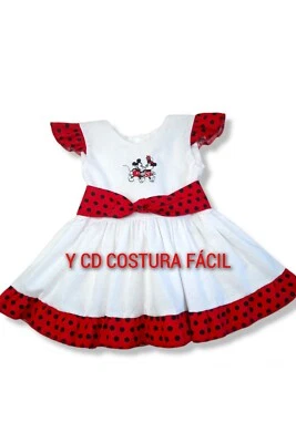 vestidos de niñas con bordado para fiestas. - Imagem 1 de 4