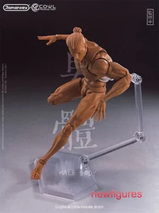 Figura de acción masculina Romankey X COWL 1/12 amarillo flexible hombre articulada 6" cabeza del cuerpo - Imagen 1 de 6