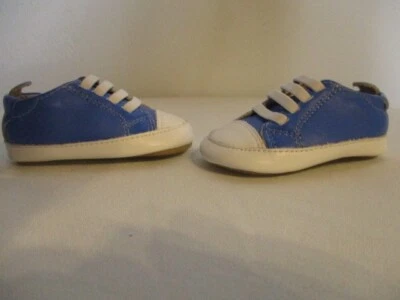 NWOB Little Feet That Walk The Earth Sneaker Shoes in Azure Blue  0-3 months — 第 1/4 张图片