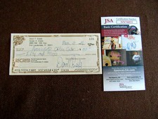 DONN EISELE APOLLO 7 NASA ASTRONAUT SIGNED AUTO VINTAGE PERSONAL CHECK JSA 2