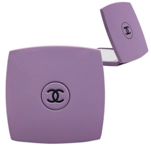 CHANEL COMPACT DUAL SIDED MIRROR PURPLE - New Boxed With Black Pouch - Picture 1 of 2