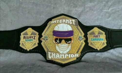 Replica cintura Internet Champion Matt Caroma Wrestling Championsh 2 mm vera pelle
