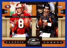 2008 Donruss Classics Football Classic Combos Silver #CC-11 S.Young/J.Elway /250