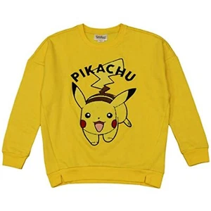 FREEZE Juniors' Pikachu Patch Hi-Low Sweatshirt, Yellow (XL) - Picture 1 of 1