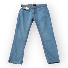 Copper Oak Men's Jean 34x30 Slim Straight Denim Stretch Color Blue