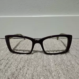 Rare Authentic Caroline Abram Basia 31 Violet Green 50mm Frames Glasses RX-able - Picture 1 of 13