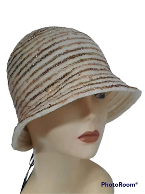 CAPPELLO CLOCHE AMATI MISTO LANA CON PAILLETTES - Immagine 1 di 4