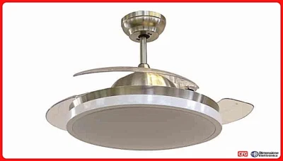 Ventilatore da Soffitto con Luce e Telecomando LED cfg Invisible 105 Pale ev086 - Immagine 1 di 4