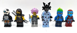 6 minifiguras Lego Ninjago Puffer Garmadon Jay Cole Digi Cole y Nya con grietas - Imagen 1 de 15