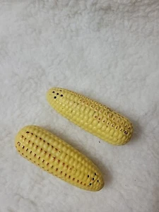 Vintage Ceramic Corn Cob Figural SALT and PEPPER SHAKERS Japan - Picture 1 of 4
