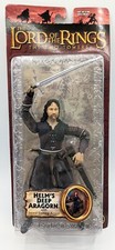 New Lord Of The Rings Two Towers Helm's Deep Aragorn Sword Slashing Toy Biz 2003