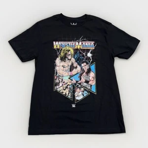 WWE WrestleMania T-Shirt Mens Medium Graphic Print Retro Ultimate Warrior - Picture 1 of 6