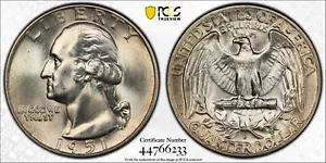 1951 D 25C Silver Washington Quarter PCGS MS 65 DDO FS-101 - Picture 1 of 4