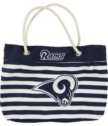 Forever Collectibles Womens Nautica Stripe Tote Handbag Purse navy Cover