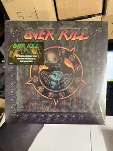 Overkill : Horrorscope (Blue/Black Spatter Vinyl) New & Sealed - Imperfect Cover - Picture 1 of 3