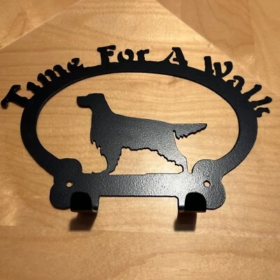 Time for a Walk - Soporte para correa para perro y colgador de llaves hecho en EE. UU. - Almacenamiento de pared Foto 1 de 4