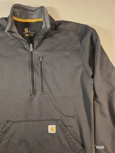 Carhartt Pullover Mens M Force Extremes Quarter Zip Relaxed Fit Sweatshirt - Picture 1 of 9