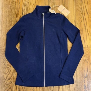 NEW Tommy Bahama Women's Sweatshirt Aruba Full Zip Blue Pockets Long Sleeve XXS - Picture 1 of 19