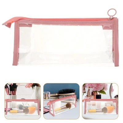  Trousse De Toilette Transparente Clair Pochettes À Fermeture Éclair - Photo 1/4