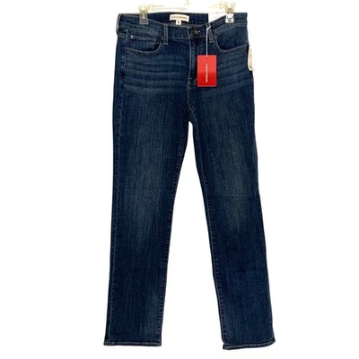 Pantalones de mezclilla rectos de tiro medio dulces 10/30R azules elásticos nuevos con etiquetas Lucky Brand para mujer Foto 1 de 4