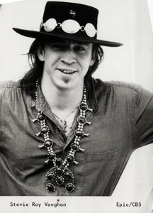 Stevie ray Vaughan Photo Original Black And White Press Promotion Circa 1980s - Picture 1 of 13