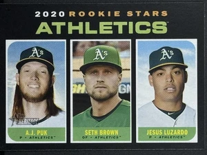 2020 Topps Heritage #317 Athletics 2020 Rookie Stars - Picture 1 of 2
