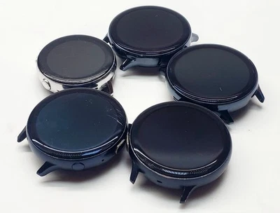 Lot of 5 Samsung Galaxy Watch Active 2 44mm and Active 40mmm SILVER - FOR PARTS - Image 1 of 3