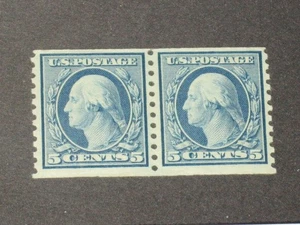 Par de bobinas Scott 496 1919 5c Washington como nuevas en estado bastante bueno LH - Imagen 1 de 1