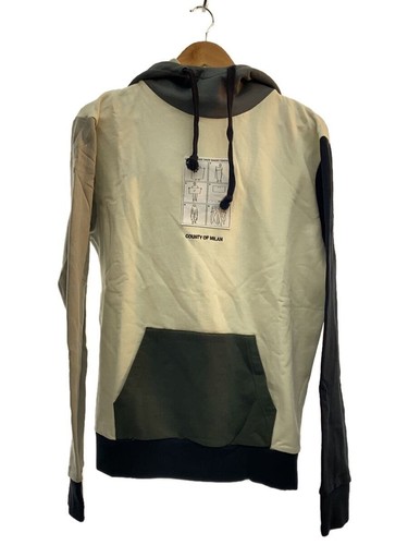 MARCELO BURLON CONTEA DI MILANO FELPA CON CAPPUCCIO S POLIESTERE GRIGIO