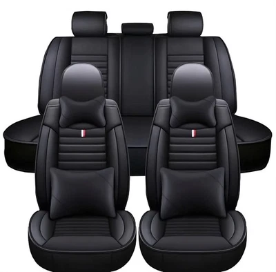 Funda de asiento de lujo para todos Land Rover ajuste personalizado negro 5 asientos cuero Foto 1 de 4