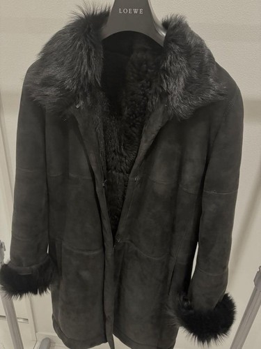 Cappotto Loewe Shearling Nero