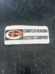 "De colección Años 70 80 Completo Reading Electric Company PARCHE Raro Retro 5"" Sombrero de Camionero" - Imagen 1 de 3