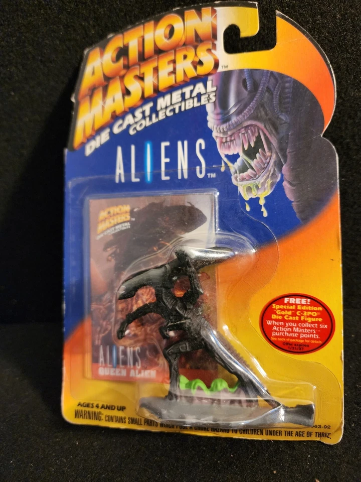 1994 Kenner Action Masters Die Cast Metal Aliens Queen Alien Figure -
