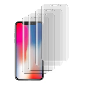 4 x 3D Cover Panzerfolie iPhone Pro 11 / XS / X soft TPU Voll Displayschutzfolie - Picture 1 of 4