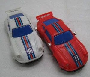 2 Porsche Carrera SLOT CARS likely 1980s vintage, little wear on brush contacts - Picture 1 of 10