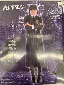 Adult Size 10/12 WEDNESDAY ADDAMS NEVERMORE ACADEMY UNIFORM Costume NEW - Picture 1 of 1