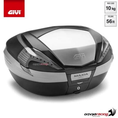 GIVI V56NT central top-case Monokey V56N Maxia 4 in black ABS + black cover - Immagine 1 di 4