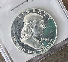 1961 Silver Proof Ben Franklin Half Dollar in Original Mint Cello  NEW BATCH