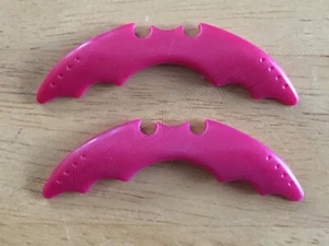 Paar 2 Imaginext rote Batarangs Batman Zubehör DC Comics - Bild 1 von 2