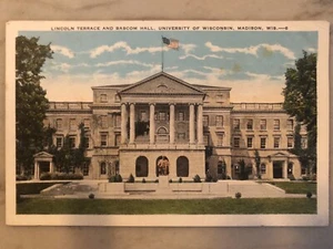University of Wisconsin/Madison - Lincoln Terrace and Bascom Hall Postcard - Picture 1 of 2
