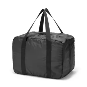 Muji Borsa Boston Pieghevole Idrorepellente Taglia S/36L Comoda da Viaggio Nera - Foto 1 di 10