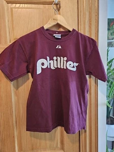 Majestic Philadelphia Phillies Jayson Werth #28 MLB Maroon Youth Size Large - Picture 1 of 4