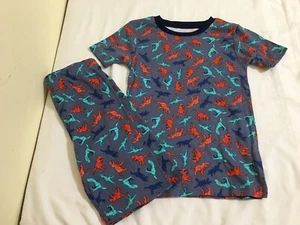 New Carter's Boys Dinosaur Pajama set Snug Fit Shorts Gray many sizes - Picture 1 of 1