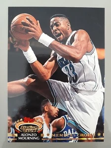 1992-93 Topps Stadium Club Member's Choice Alonzo Mourning Rookie #209 Hornets B - Bild 1 von 2