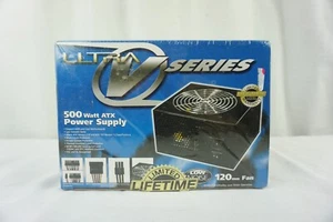 Ultra V Series Switched Power Supply 500W ATX 120mm Fan NEW - Photo 1/6