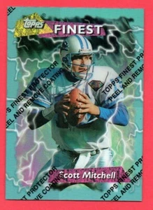 1995 Topps Finest rifrattore Scott Mitchell #228 quasi nuovo/MT - Foto 1 di 2