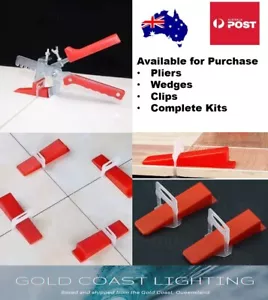 Tile leveling clips tile leveling system spacers wedge clips tile leveling tool - Picture 1 of 19