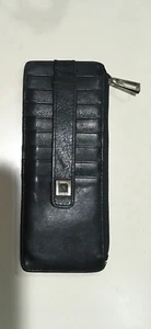 Lodi’s Black Leather Credit Card Wallet - Picture 1 of 3