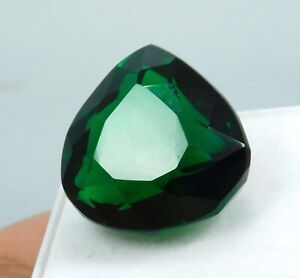 22.55 Ct Brazil Green Tourmaline Lab-Created Pear Cut loose gemstone V-321 